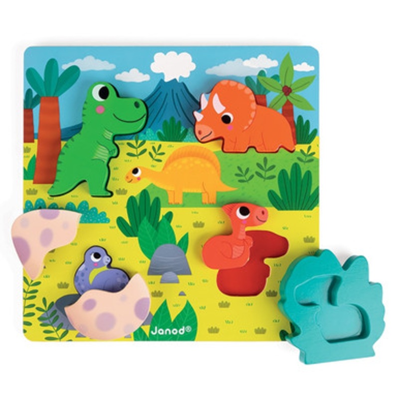 Janod – Hide & Seek Dino Puzzle