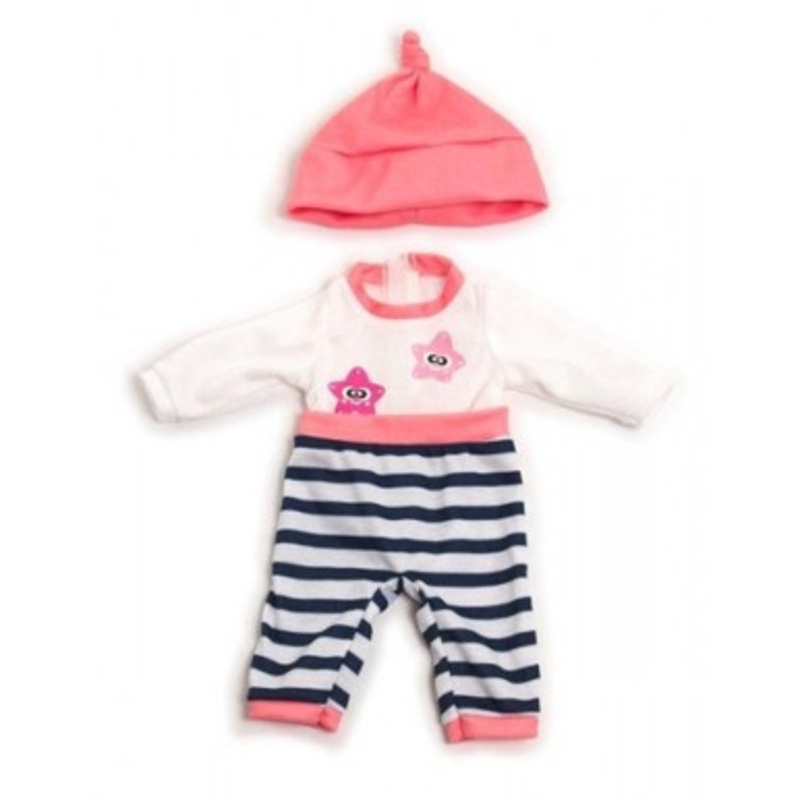 Miniland Clothing 32cm – Pink Winter Pyjamas