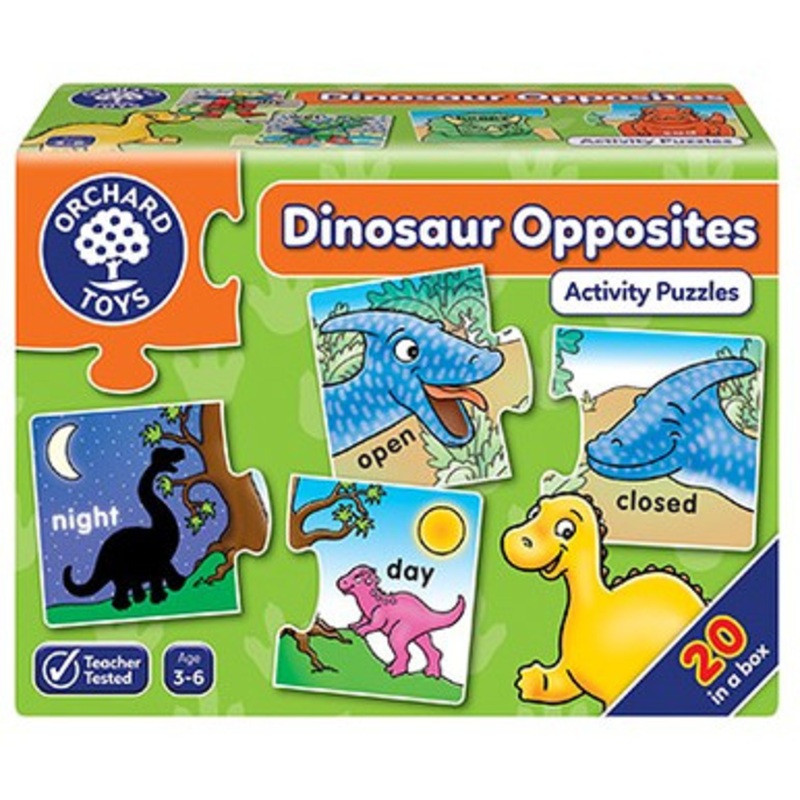Orchard Toys – Dino Opposites  20 x 2pc puzzles