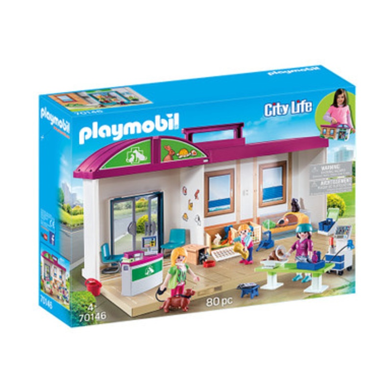 Playmobil Take Along Vet Clinic 70146