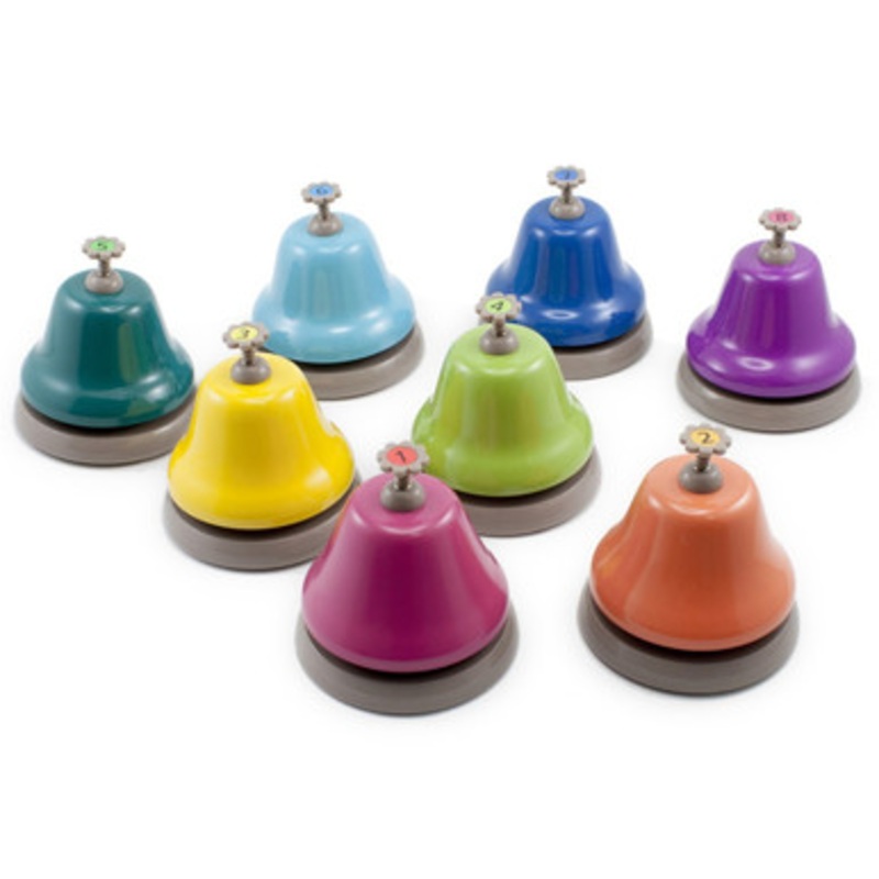 Rainbow Desk Bells – 8 Piece Set