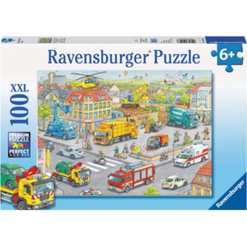 Ravensburger 100pc – Vehicles in the City Puzzle