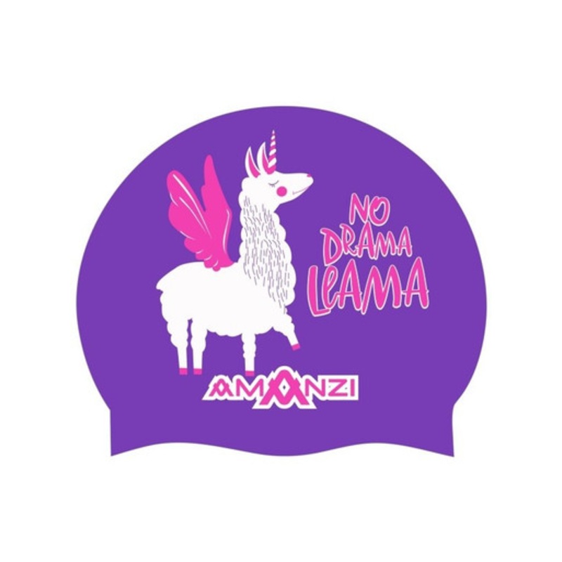 Amanzi- No Drama Llama Swim Cap
