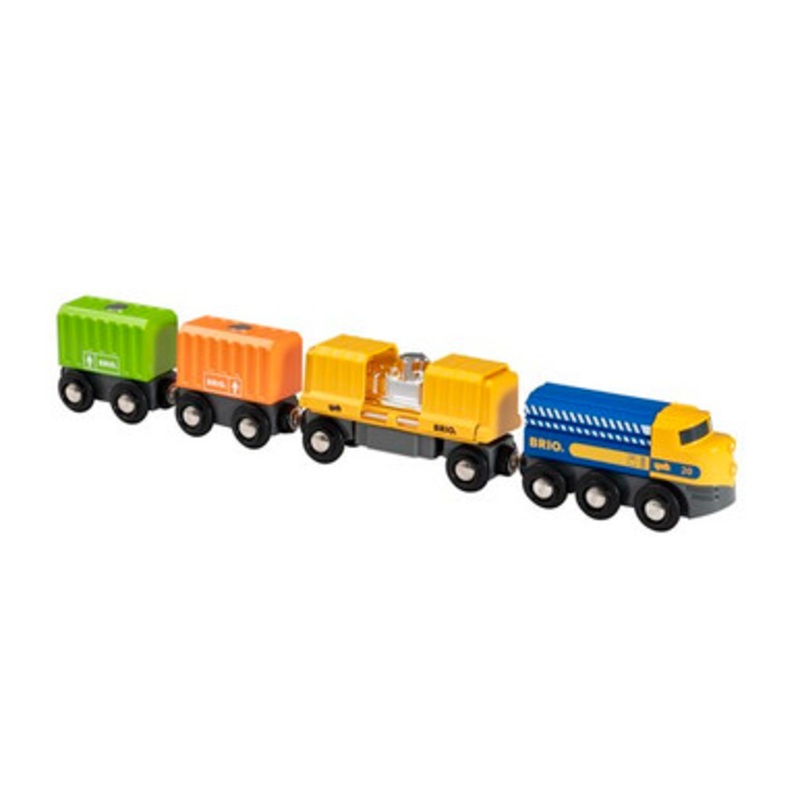 BRIO Train – Three-Wagon Cargo Train
