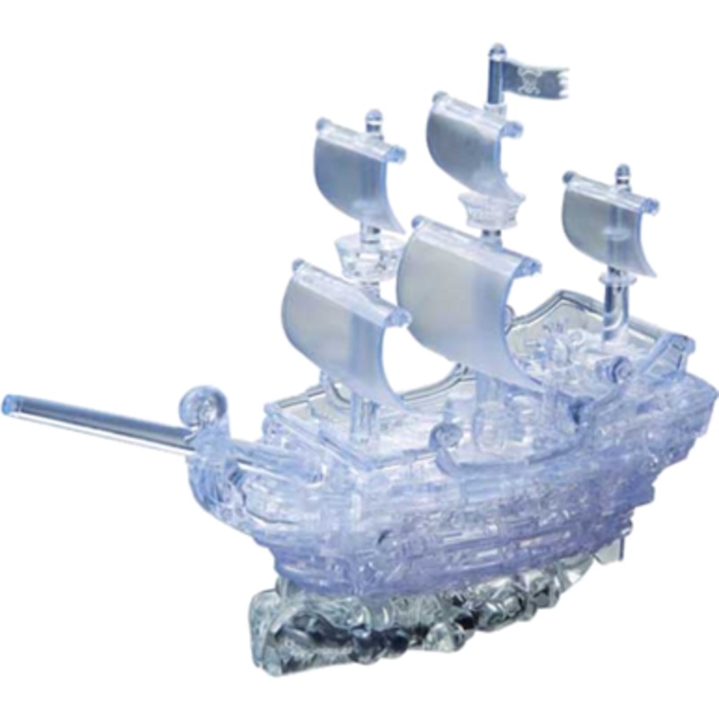 Crystal Puzzle 3D – Clear Pirate Ship
