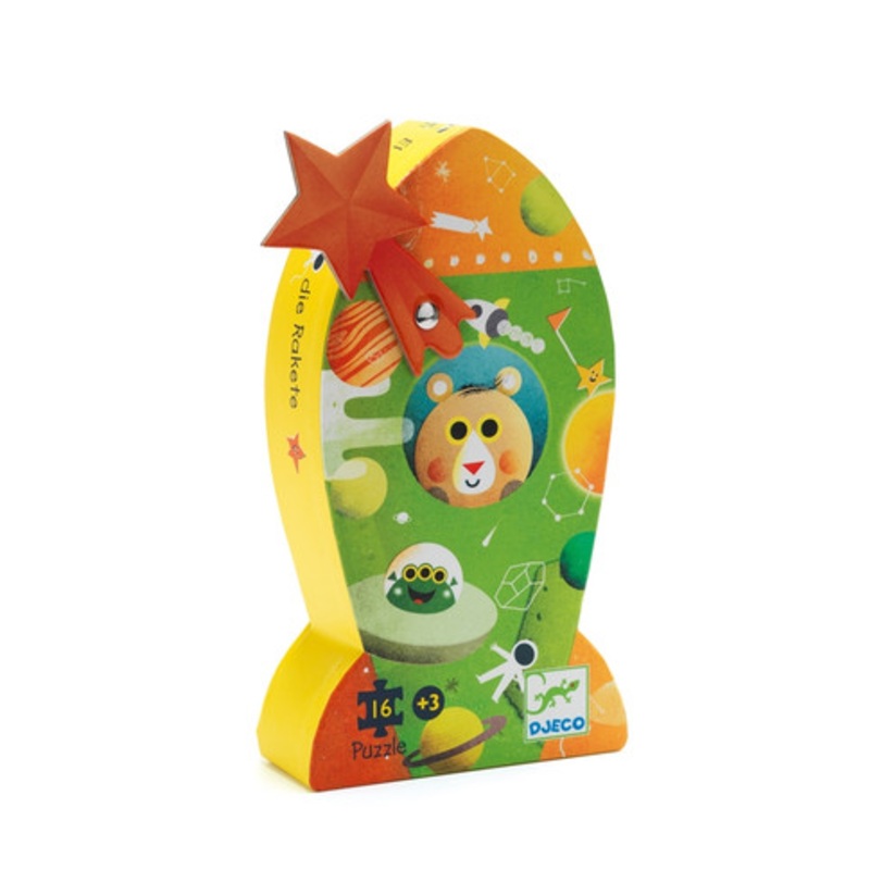 Djeco The Rocket 16pc Silhouette Puzzle