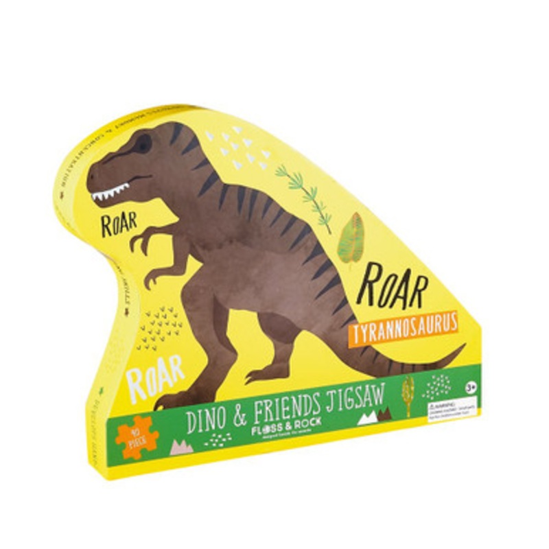 Floss & Rock 40pc – Dino & Friends Shaped Puzzle