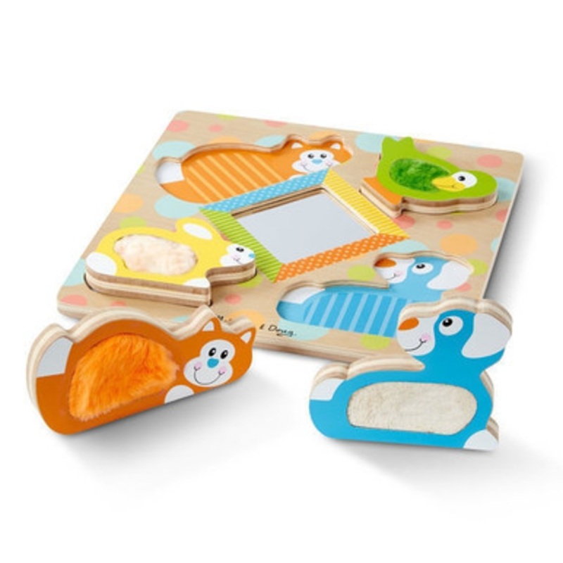 Melissa & Doug – First Play – Touch & Feel Puzzle – Pets