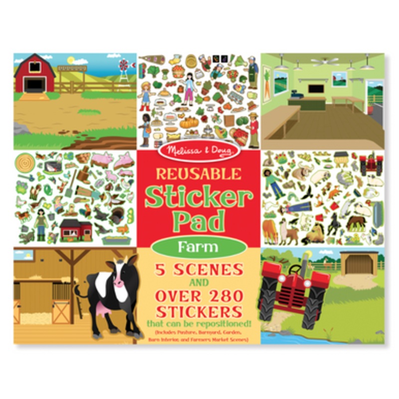 Melissa & Doug – Reusable Sticker Pad – Farm