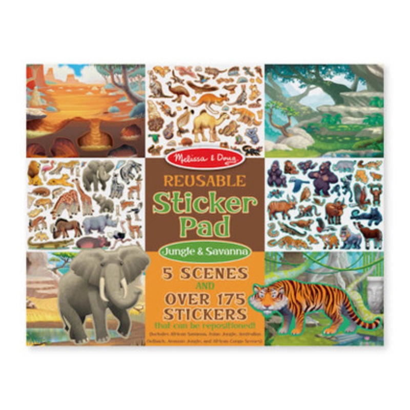 Melissa & Doug – Reusable Sticker Pad – Jungle & Savanna