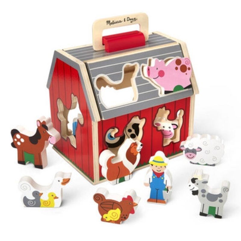 Melissa & Doug  Take Along Sorting Barn