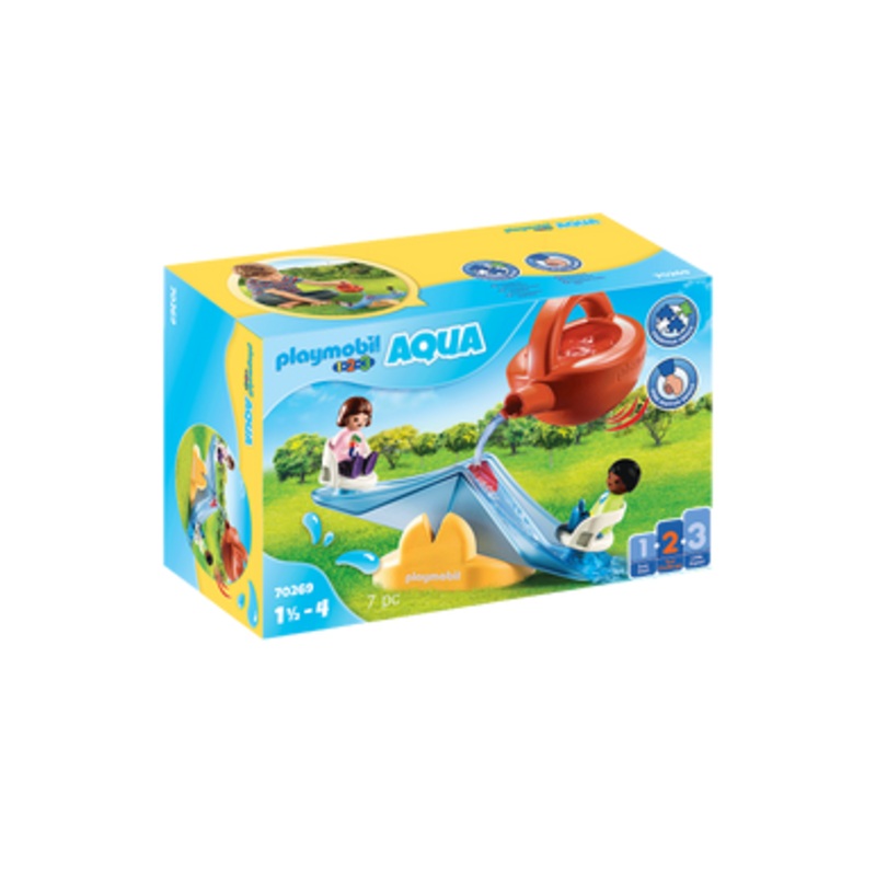 Playmobil 1.2.3 AQUA – Water Seesaw with Watering Can | 70269