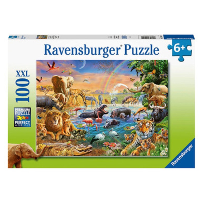 Ravensburger 100pc – Savannah Jungle Waterhole