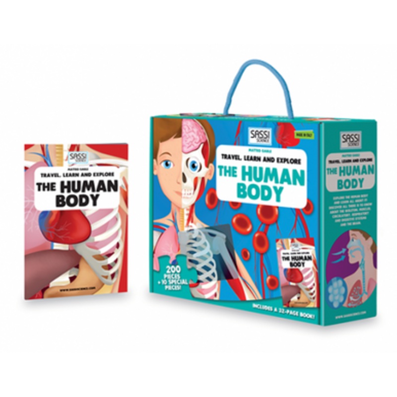 Sassi Travel, Learn and Explore – The Human Body 205 pcs