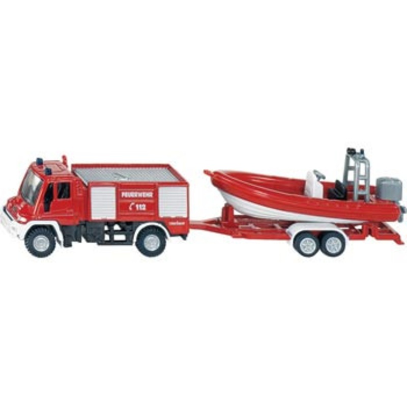 Siku – 1636 – Fire Engine With Boat