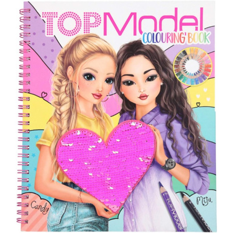 Top model – Colouring Book with Sequins.