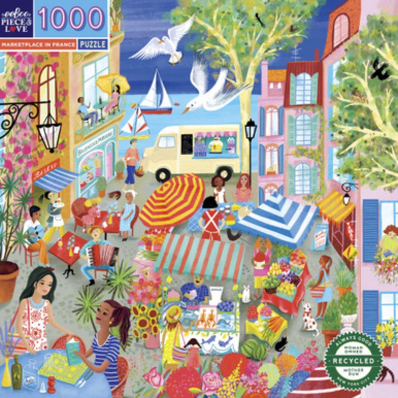 eeBoo 1000pc – Market France Puzzle