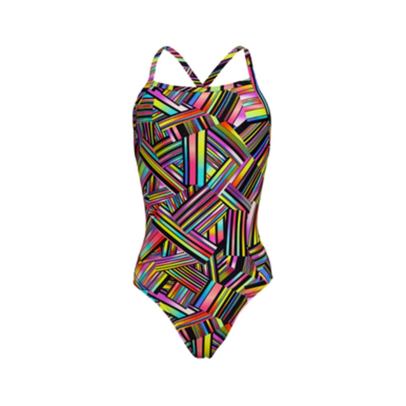 Funkita – Girls Tie Me Tight One Piece Swimmers – Strip Straps