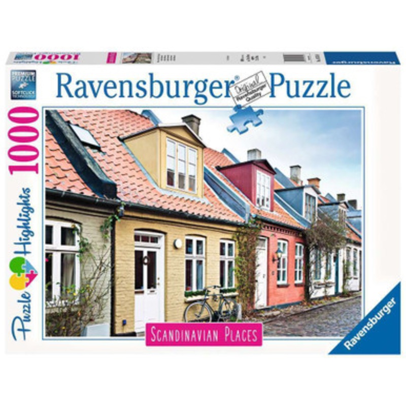 Ravensburger 1000pc – Scandinavian Places – Aarhus Denmark Puzzle