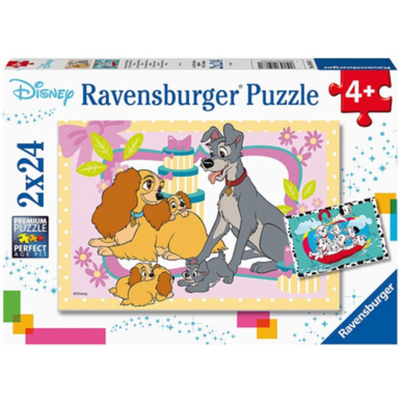 Ravensburger 2x24pc- Disney’s Favourite Puppies Puzzle