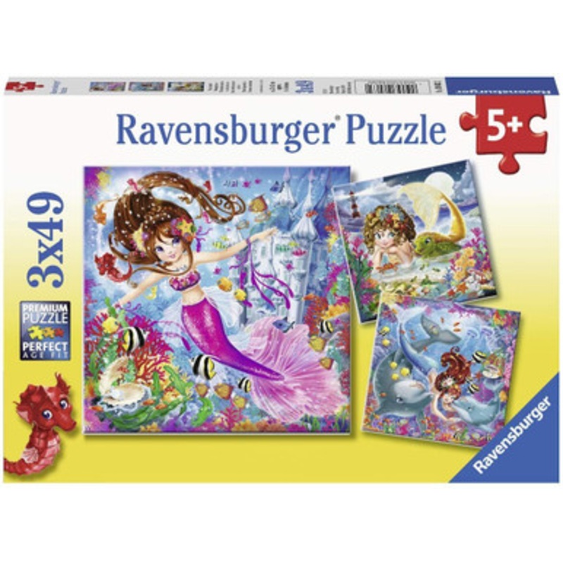 Ravensburger 3x49pc – Charming Mermaids