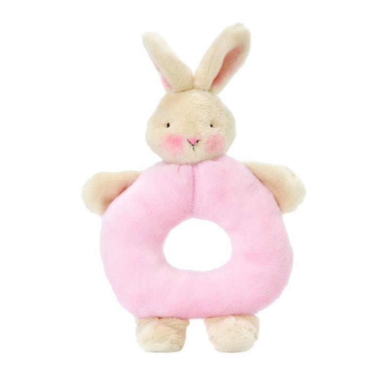 Bunnies By The Bay – Ring Rattle Pink Bunny