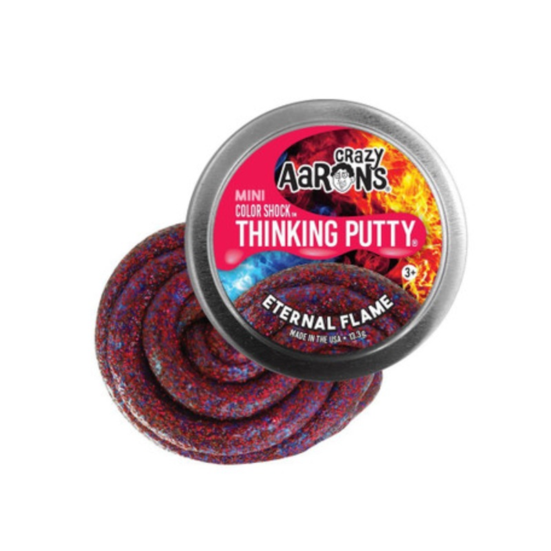 Crazy Aaron’s Mini COLOR SHOCK Thinking Putty – Eternal Flame 2 Tin