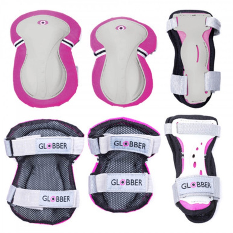 Globber – Junior Protective Pad Set (XXS) – Deep Pink