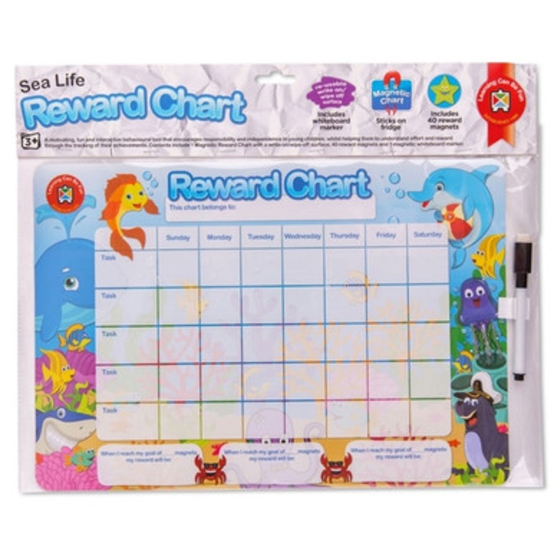 Learning Can Be Fun – Sea Life Magnetic Reward Chart