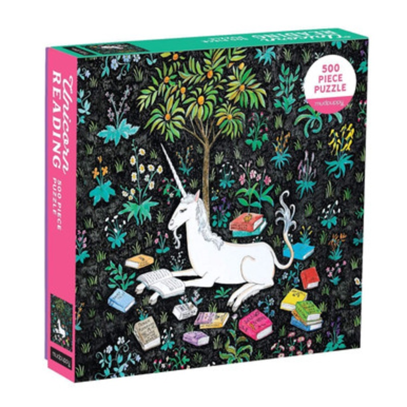 Mudpuppy 500pc – Unicorn Reading  Family Puzzle
