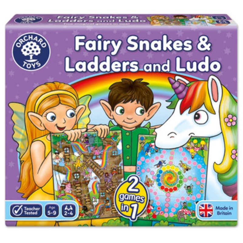 Orchard Toys – Fairy Snakes & Ladders and Ludo