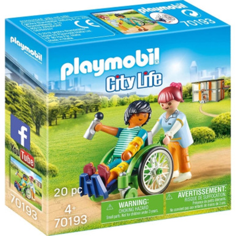 Playmobil City Life – Patient in Wheelchair 70193