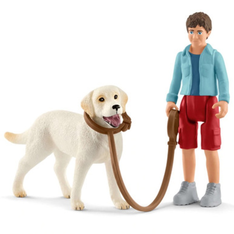 Schleich Farm Life – Walker with Labrador Retriever 42478