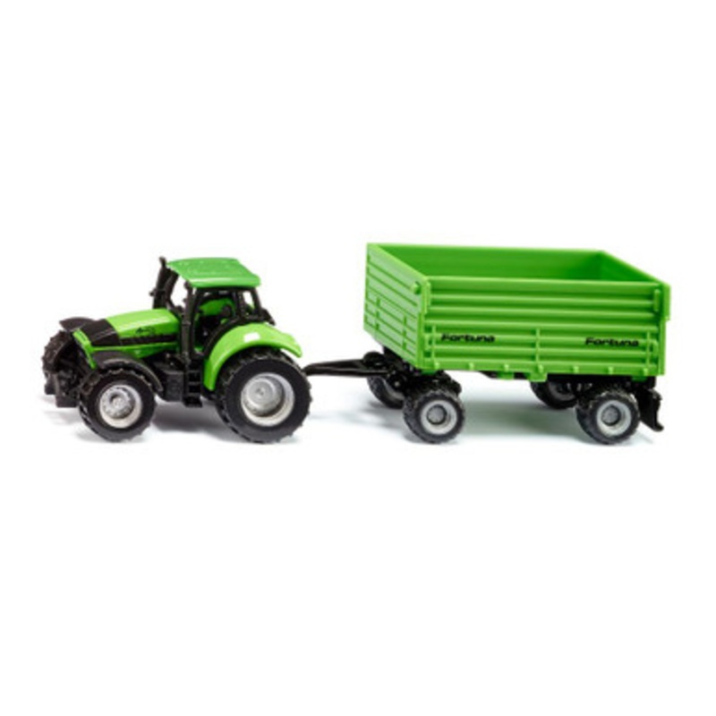 Siku – 1606 – DEUTZ-FAHR with Fortuna 4-Wheel-Trailer