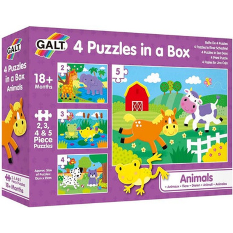 Galt – Four Puzzles In A Box – Animals