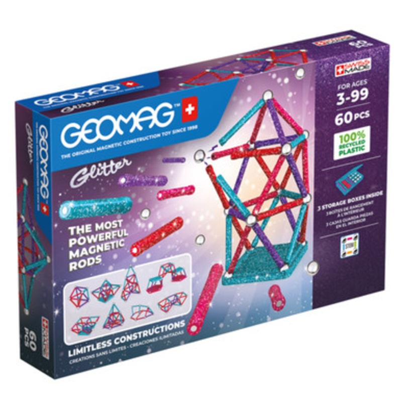 Geomag – Glitter Recycled 60pc
