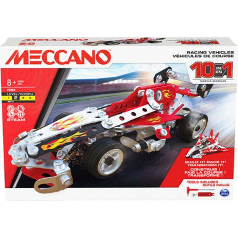Meccano 10 Model Set – Racing Vehicle