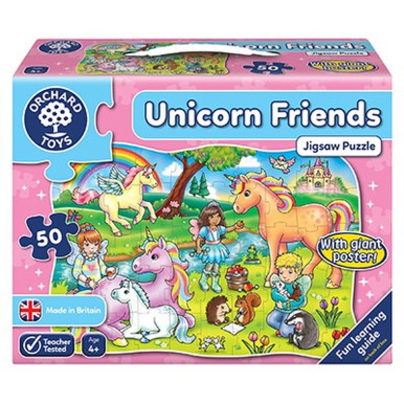 Orchard Toys – Unicorn Friends Jigsaw Puzzle & Poster 50 pieces