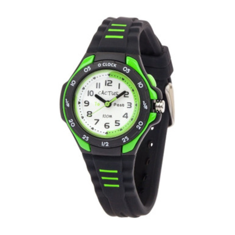Cactus Mentor Time Teacher – Kids Watch – Black