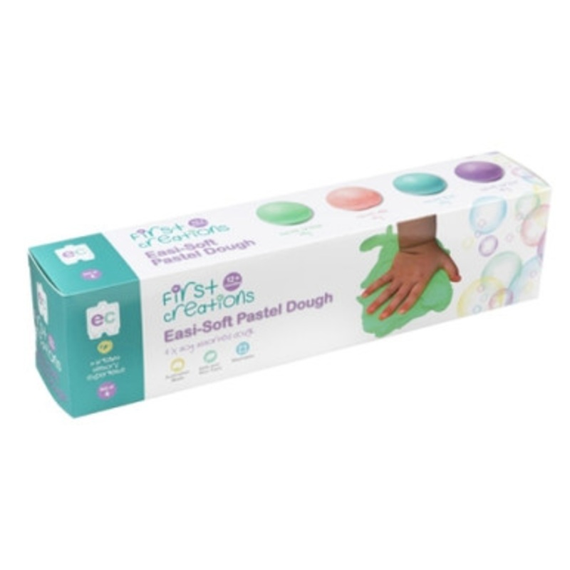 First Creations Easi-Soft Pastel Dough Set of 4