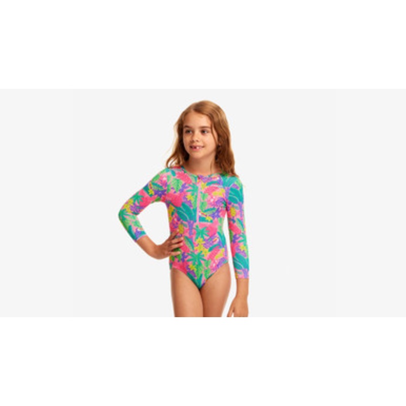 Funkita – Toddler Girls Sun Cover Swimmers – Jungle Party
