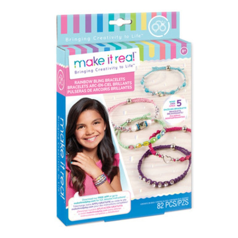 Make It Real – Rainbow Bling Bracelets