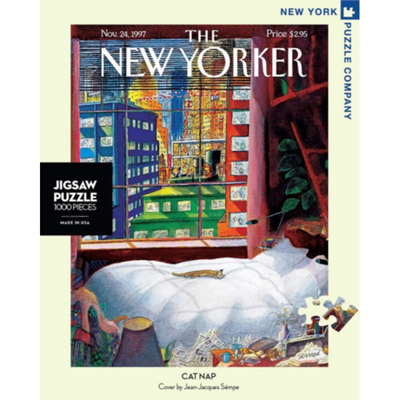 New York Puzzle Company 1000pc – Cat Nap Puzzle