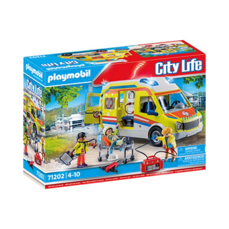 Playmobil City Life –  Ambulance with Lights and Sound 71202