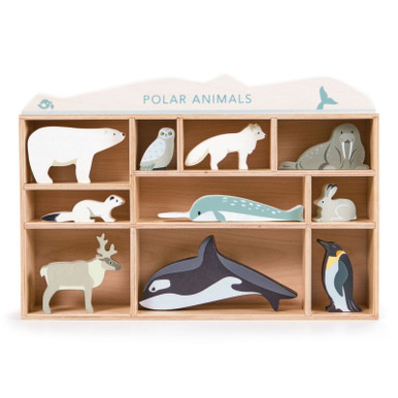 Tender Leaf Toys – Polar Animals with Display Shelf