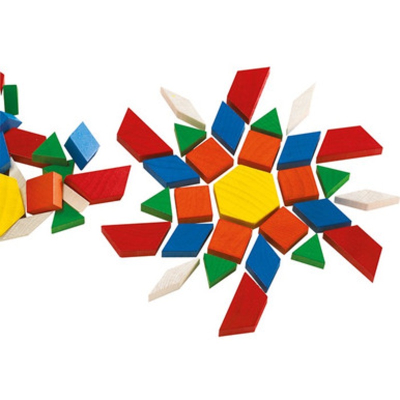 Learning Can Be Fun Wooden Pattern Blocks 250pcs