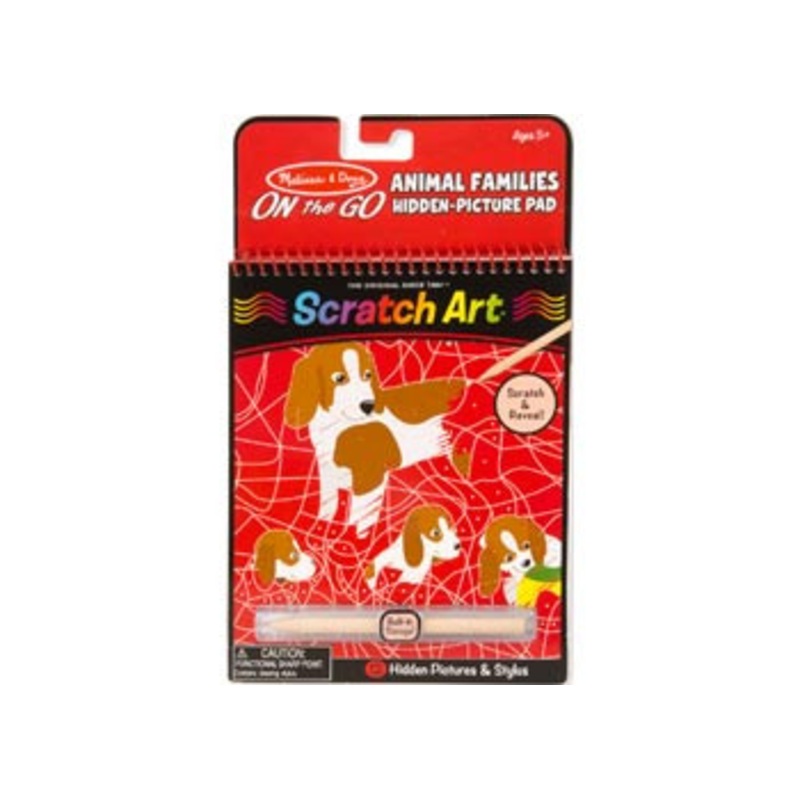 Melissa & Doug – ON the GO – Scratch Art Animal Families