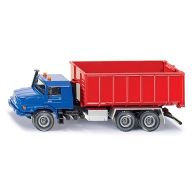 Siku – 3546 – Mercedes Benz Zetros Roll-off Skip – 1:50 Scale