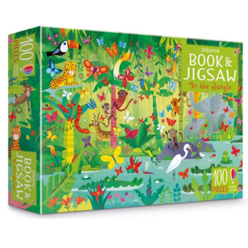 Usborne – Book and Jigsaw: In The Jungle 100pc