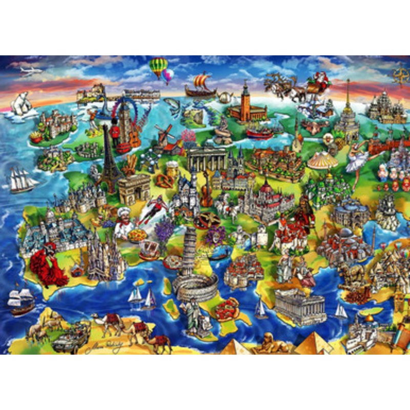 Anatolian 1500pc – European World Puzzle